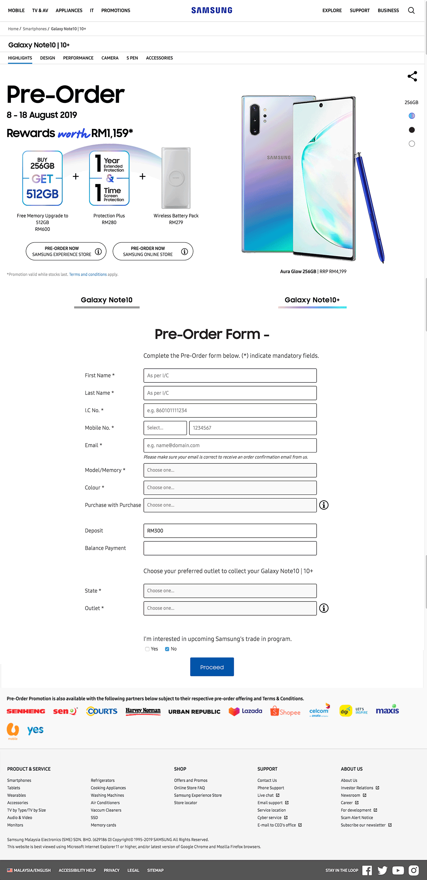 Samsung Preorder